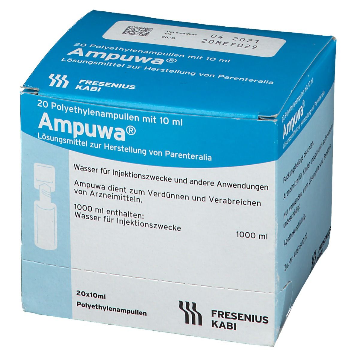 Ampuwa® Wasser für Injektionszwecke