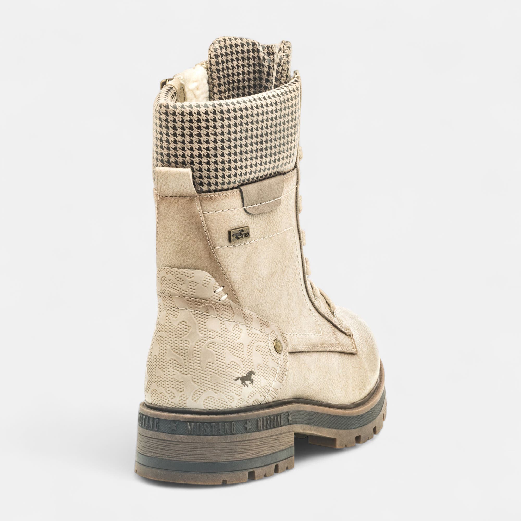 Bottines à lacets Femme beige