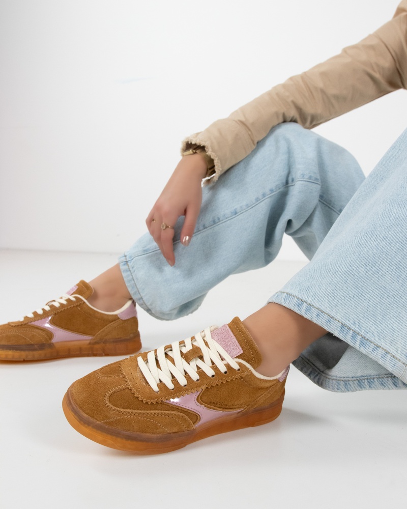 Scotch & Soda Nixie Lage sneakers  - cognac