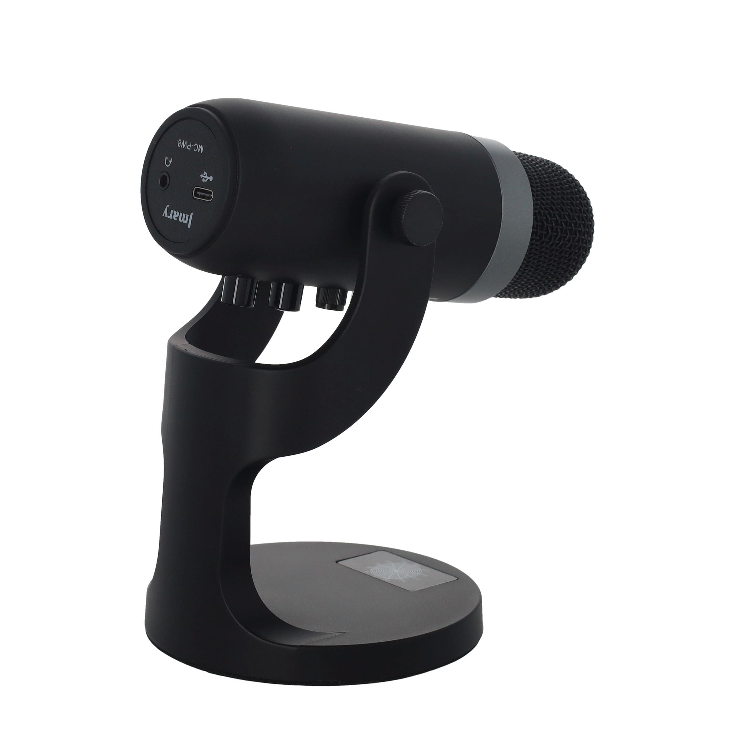 Studio Kondensator USB / 3.5 mm Klinke Mikrofon für Handy / Tablet / Macbook / Laptop / PC - Schwarz
