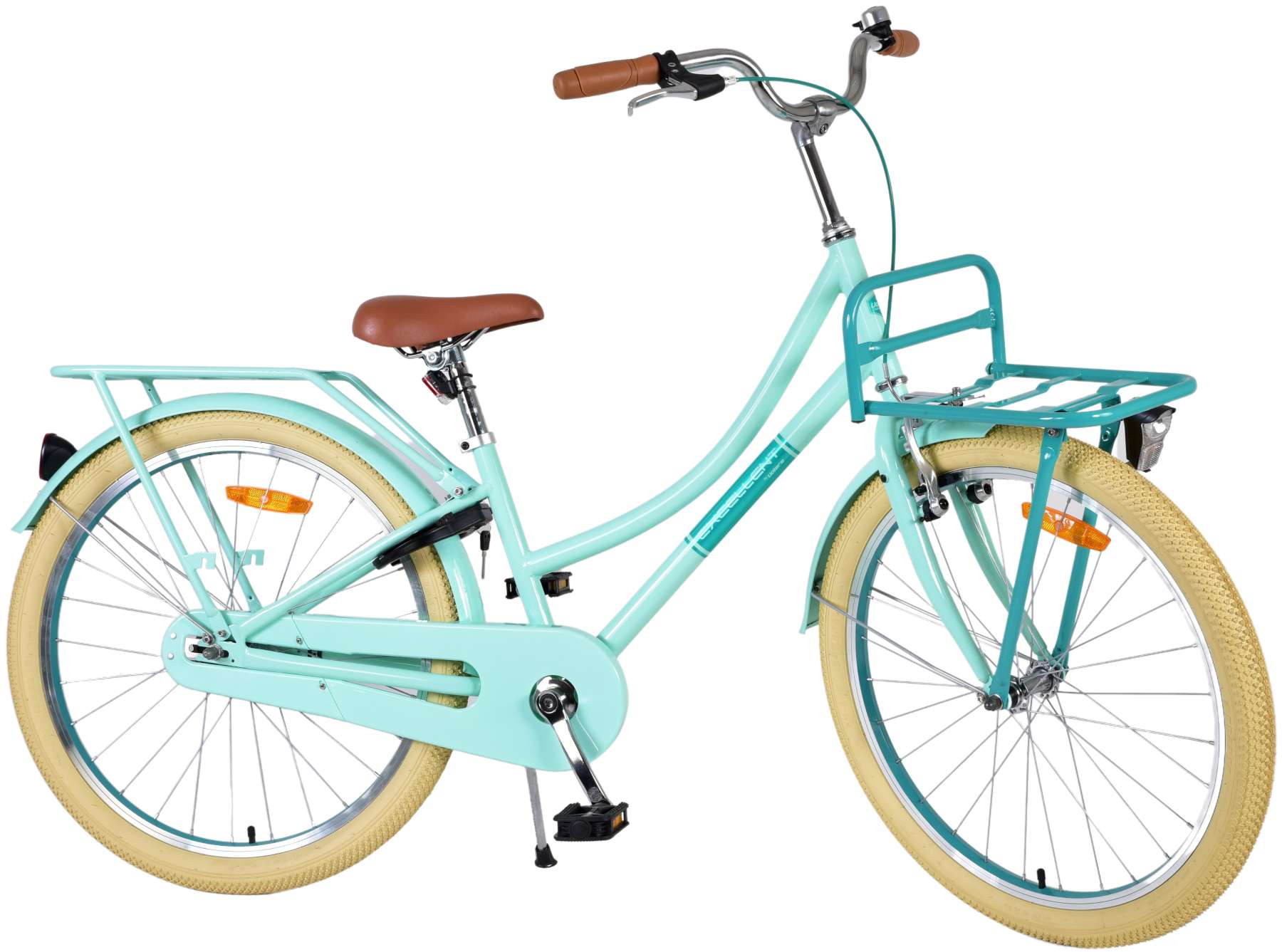 TPFSports Excellent Kinderfahrrad - Mädchen - 24 Zoll - Rücktritt + Handbremse - Grün