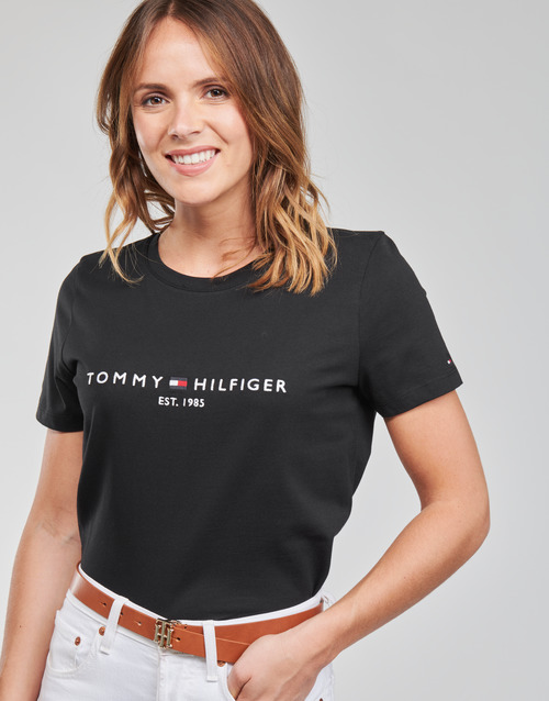 Tommy Hilfiger - HERITAGE HILFIGER CNK RG TEE - Noir
