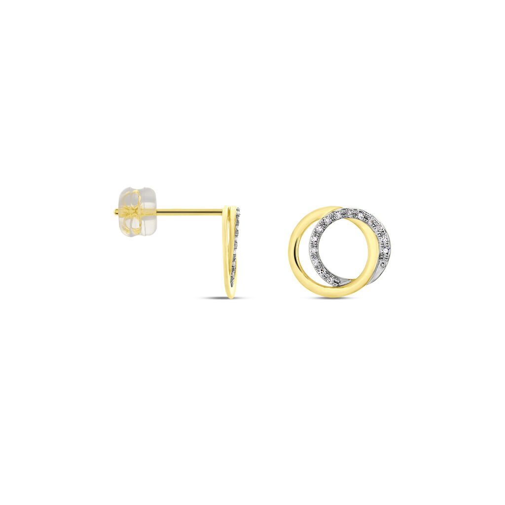Boucles D'oreilles Or Jaune Tresha Diamants