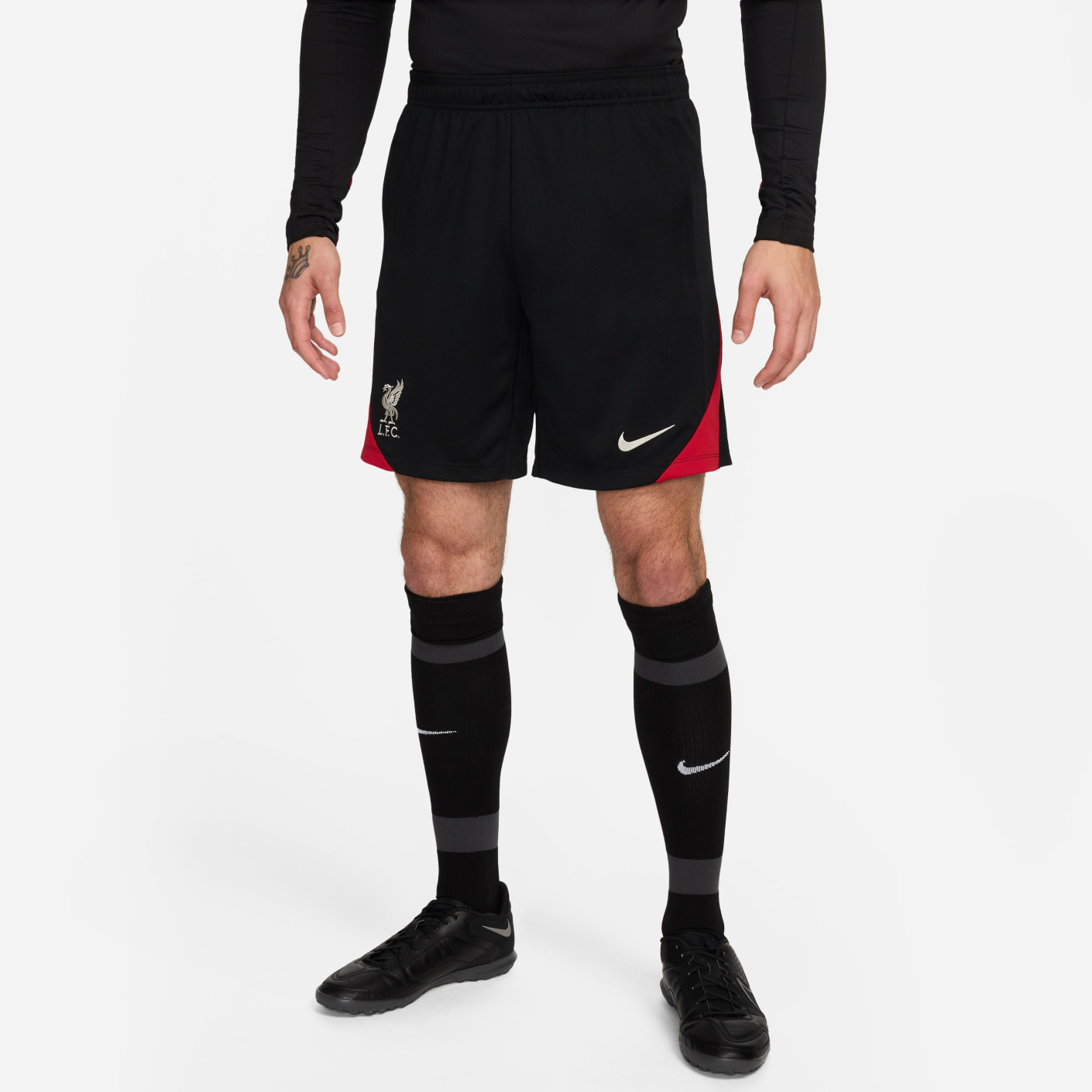Nike Liverpool Strike Trainingsbroekje 2024-2025 Zwart Rood Wit