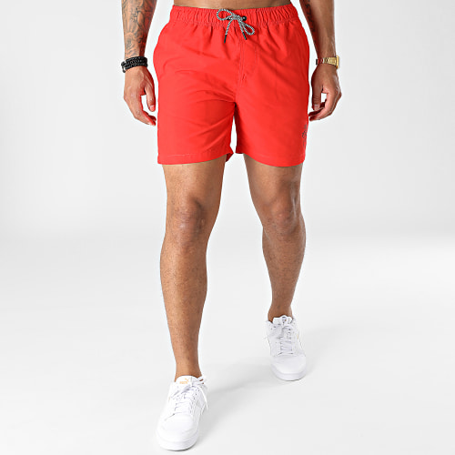 Short De Bain Toto Rouge Noir