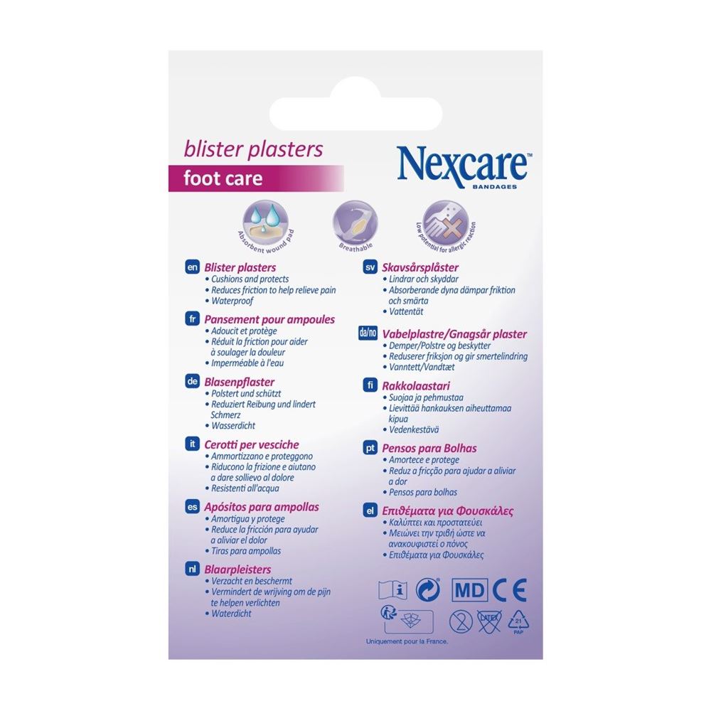 NEXCARE Blasenpflaster 2 Grössen assortiert 6 Stk