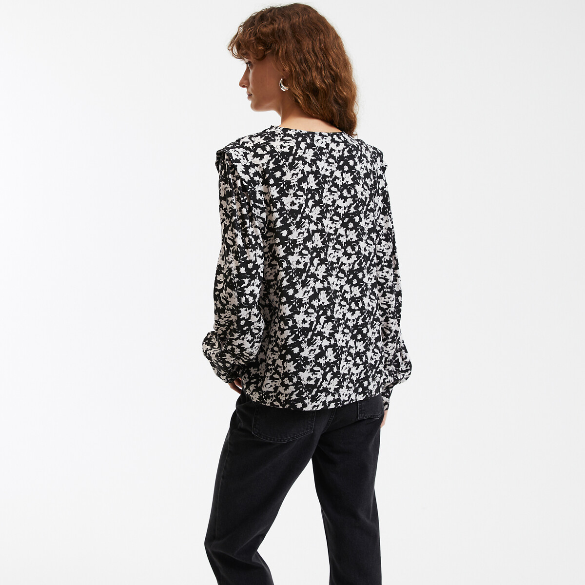 COLEÇÕES LA REDOUTE<br>Camisa de gola redonda