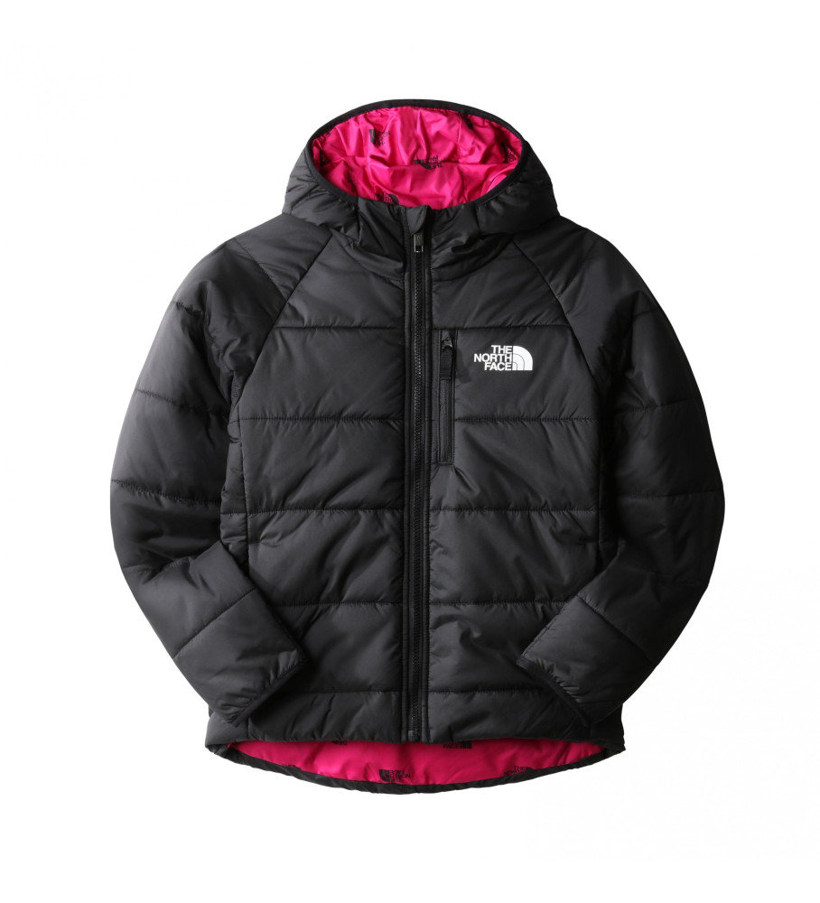 Casaco reversível The North Face, preto e rosa para filhotes