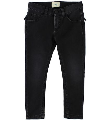 Fendi Kids Jeans - Sort m. Fl?se