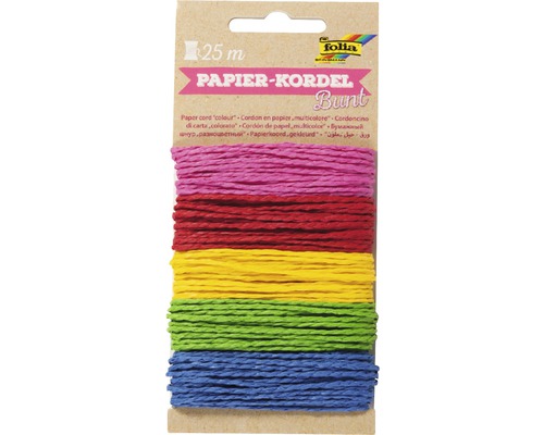 Kleurrijk papierkoord, 25m