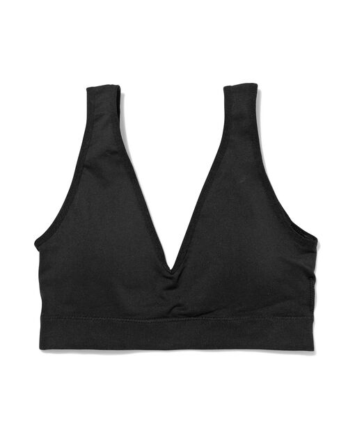 brassière préformée sans couture sans armatures noir