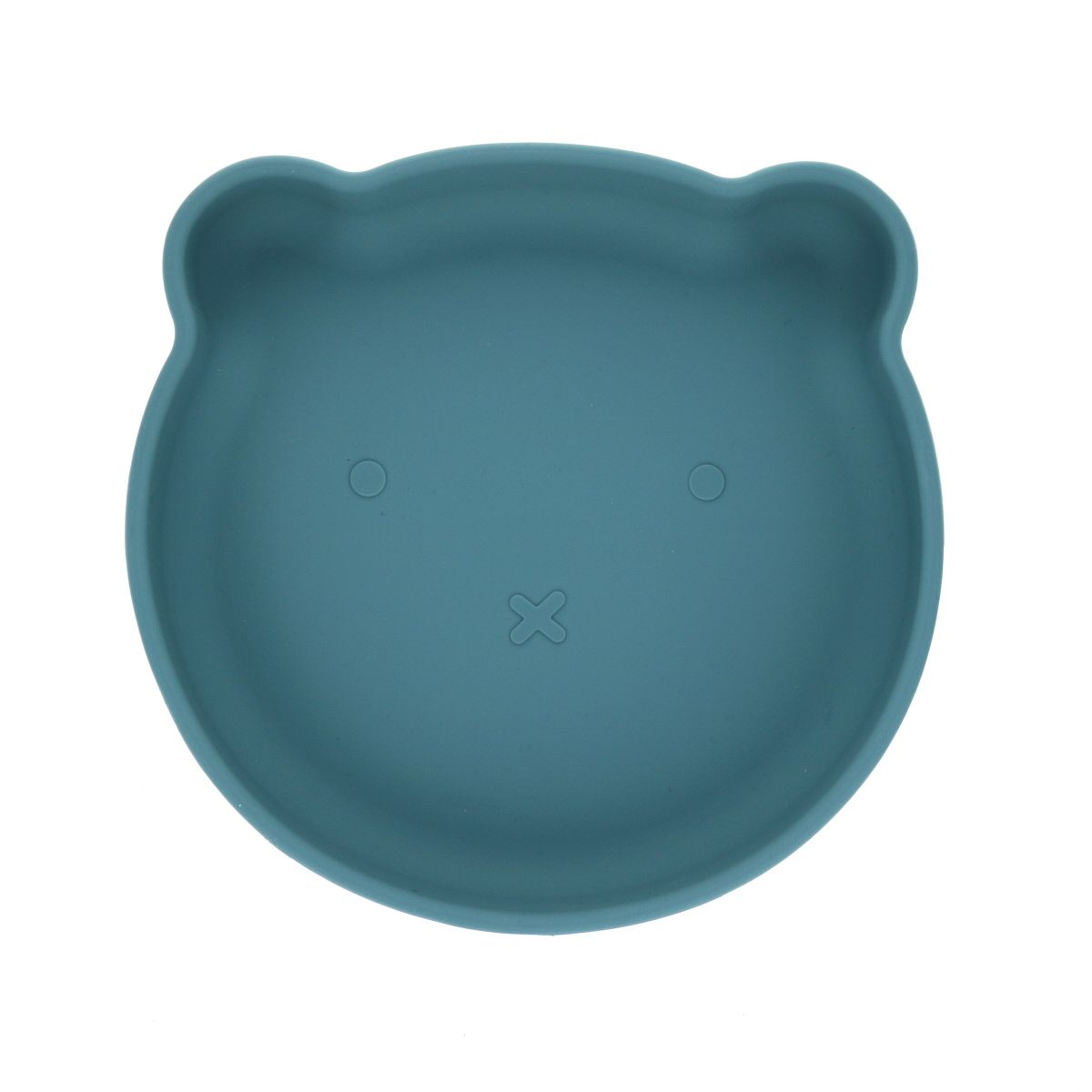 Assiette ours silicone bleu ciel Pause goûter