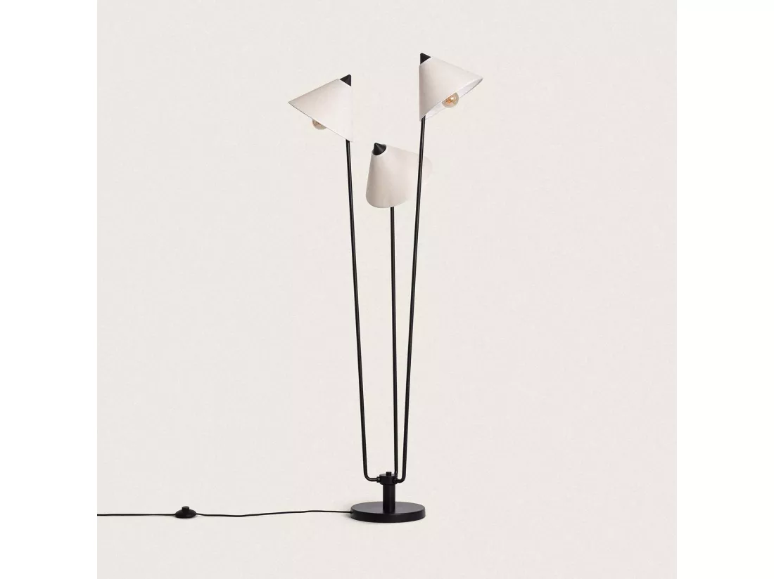 Lampadaire Métal Bells Blanc