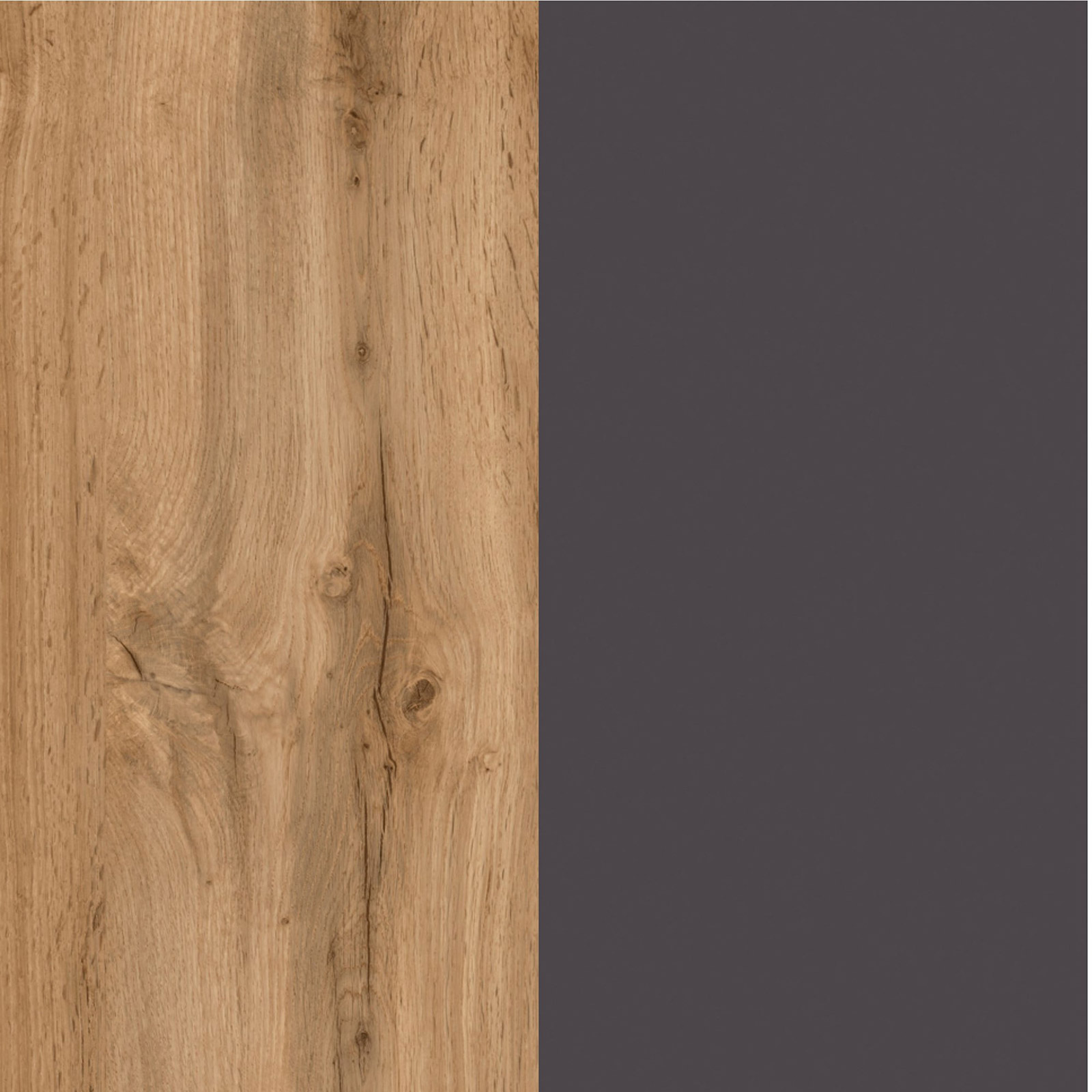 Küchenblock TURIN- Wotan Eiche - Graphit - 330 cm