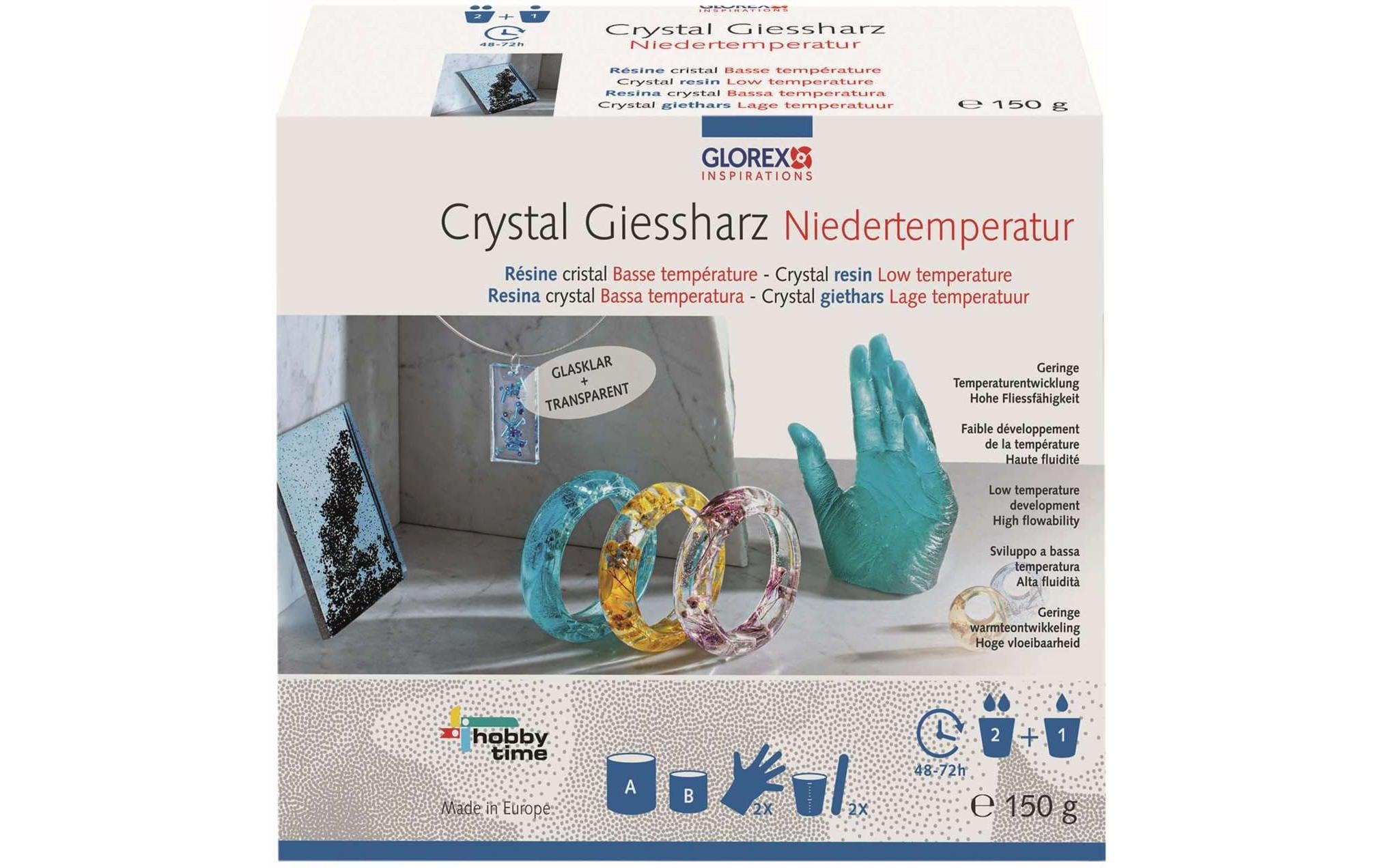 Giessharz Crystal Niedertemperatur 150gHochwertiger Crystal Giessharz