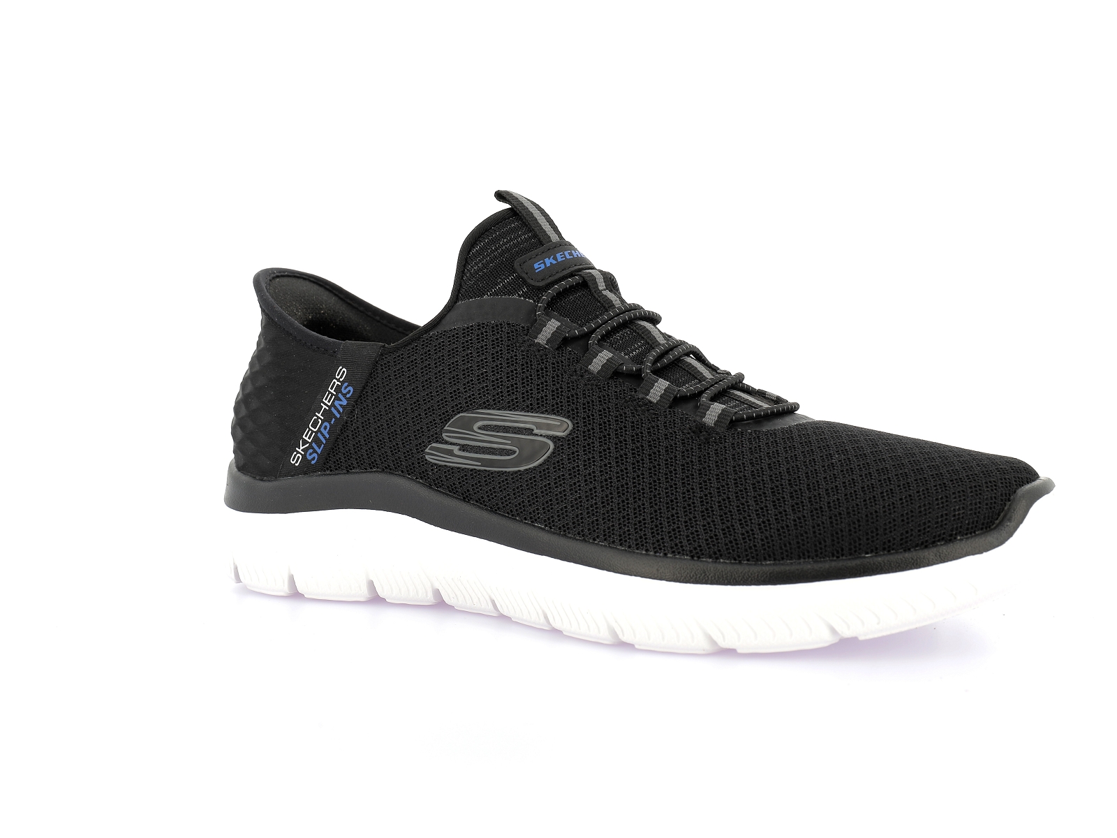 Skechers-SUMMITS SLIPS IN HIGH RAN Matières combinées Noir