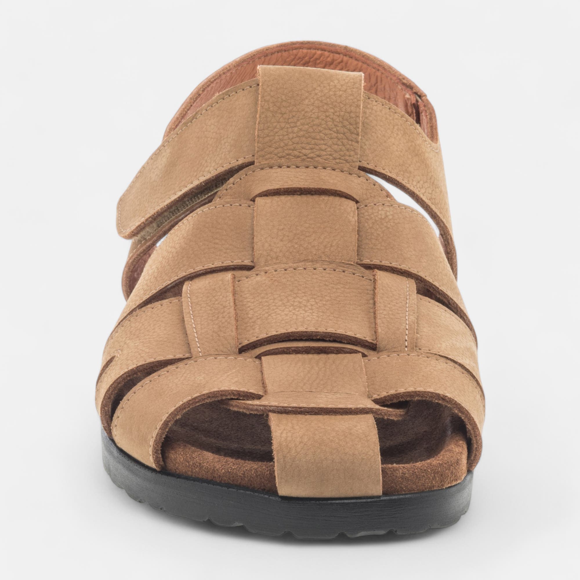 Sandales Homme en cuir beige