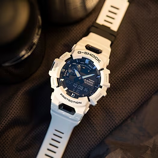 (Ø49mm) G-Squad Chronograph Herren Armbanduhr Analog / Digital (GBA-900-7AER) - Weiss