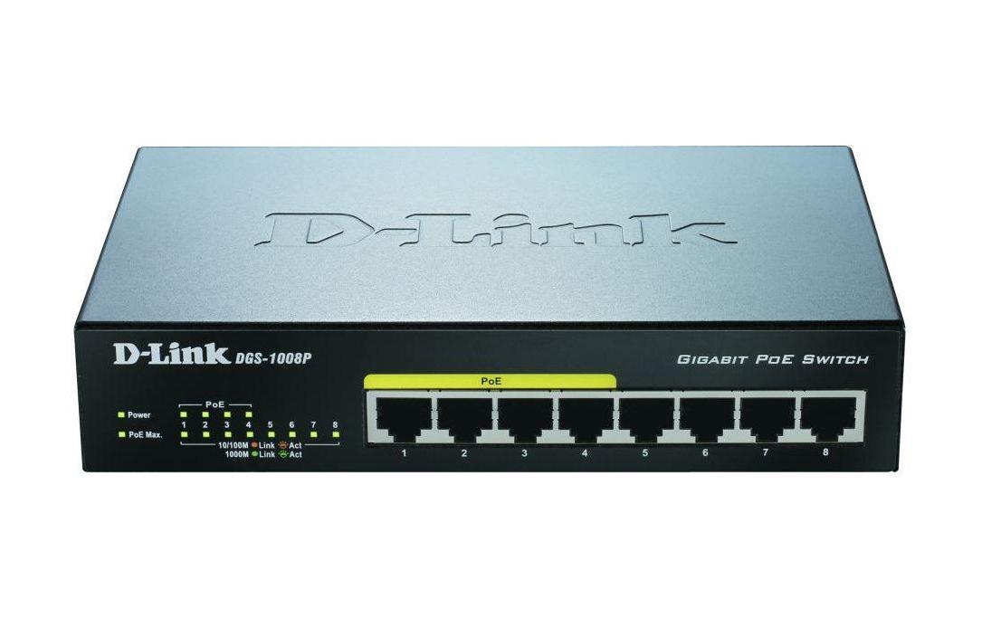 PoE Switch DGS-1008P/E 8 Port8-Port-Gigabit-Switch