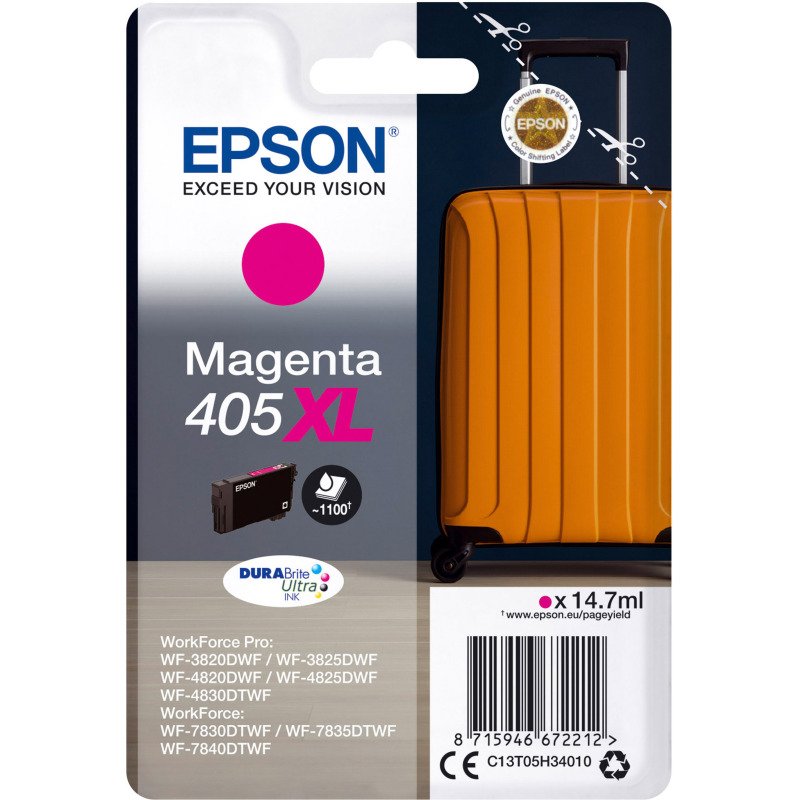 Epson 405XL cartouche haute capacité couleurs séparées pour imprimante jet d'encre