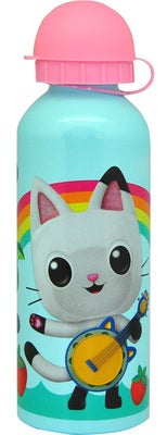 Gabby's Dollhouse  Aluminium Vannflaske 500 ml, Blå/Rosa