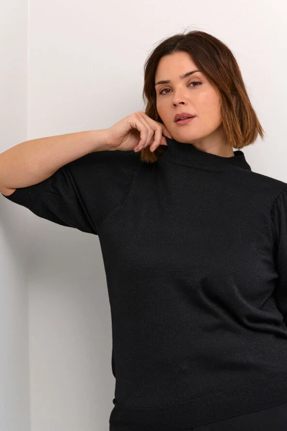 Kaffe Curve KCregitta Turtleneck Pullover Black deep