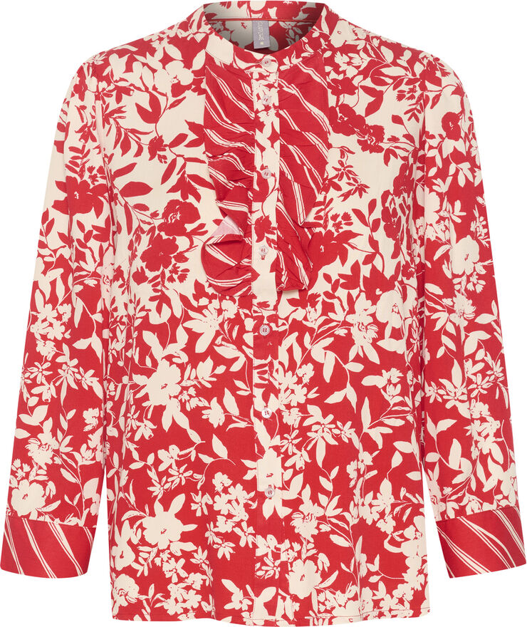 Culture CUmay Shirt Red flower mix