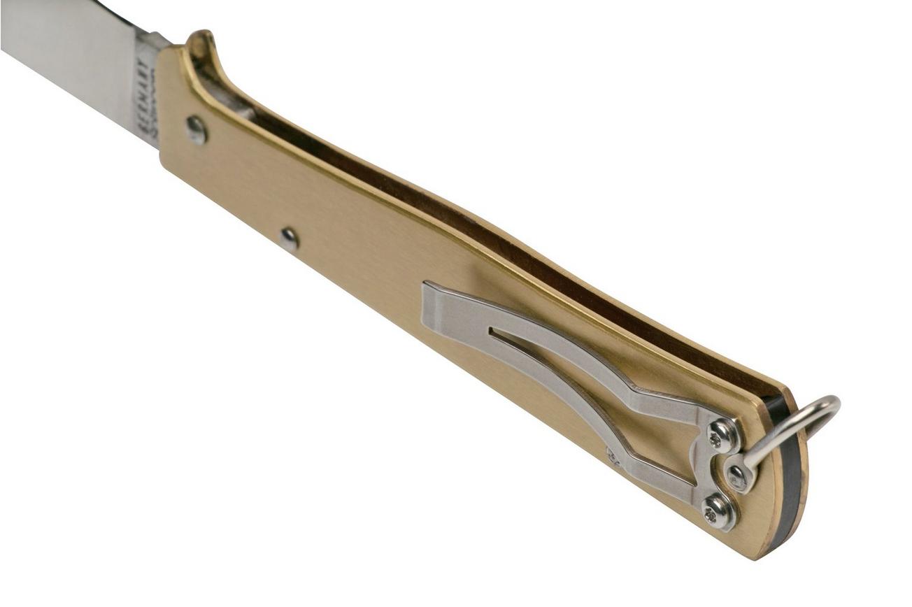 Otter Mercator 10-736 RG Large Brass Carbon Pocketclip, zakmes