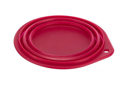 Alimentador portátil Trixie, de silicone, 0,25 l, ø11 cm, para cães.