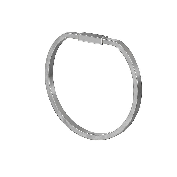 Anneau porte serviettes inox brossé GoodHome Elland