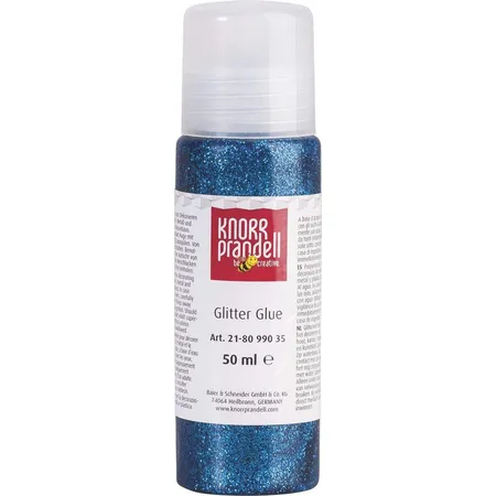 Knorr Prandell Glitterfarbe Glitter Glue blau, 50ml