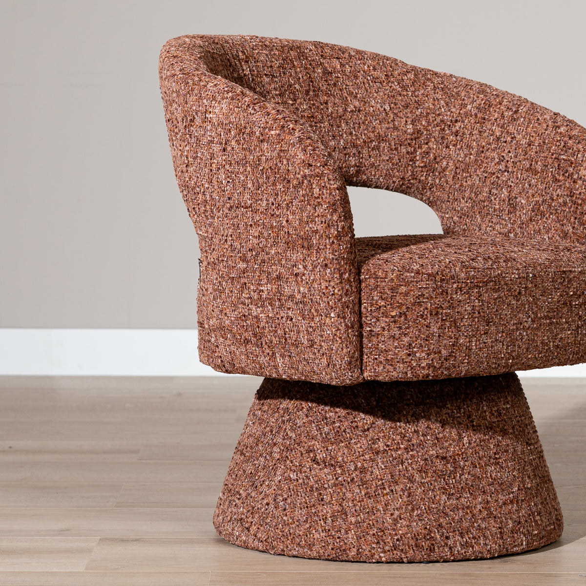 Bronx71 Fauteuil Josh draaibaar chenille koper