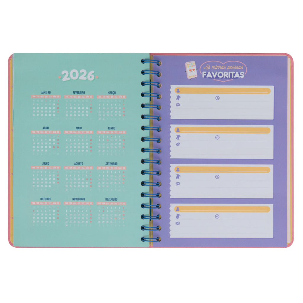 Agenda Wonder 24/25 Semanal Grande - Vou Com Tudo