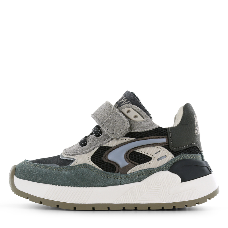 Shoesme taupe sneaker Mesh, Microfiber nubuck, Suède | Jongens schoenen