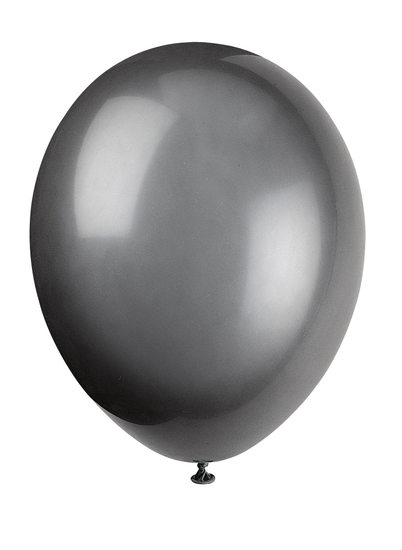 Zwarte Ballonnen Glans 30cm 10st