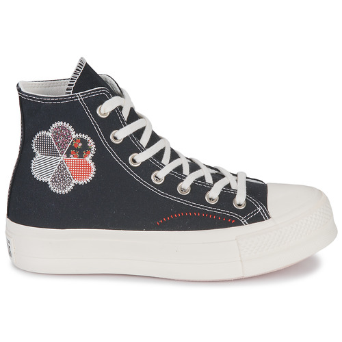 Converse - CHUCK TAYLOR ALL STAR LIFT HI - Noir / Multicolore