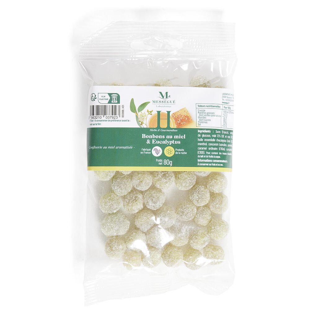 Bonbon miel eucalytptus