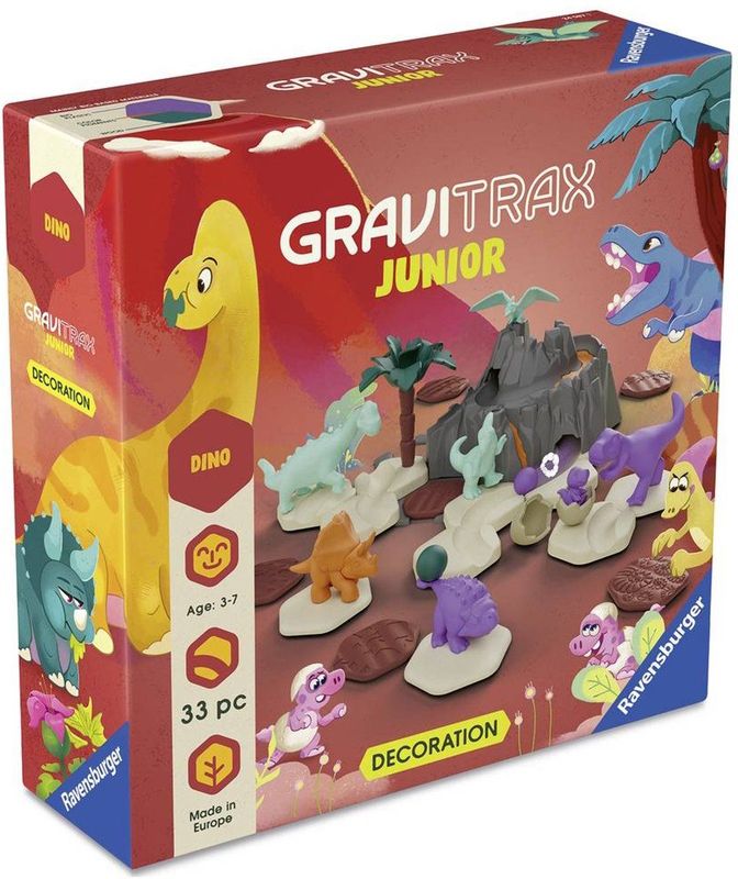 Ravensburger - GraviTrax Junior Extension Dino - Knikkerbaan - Kunststof - 33 Onderdelen