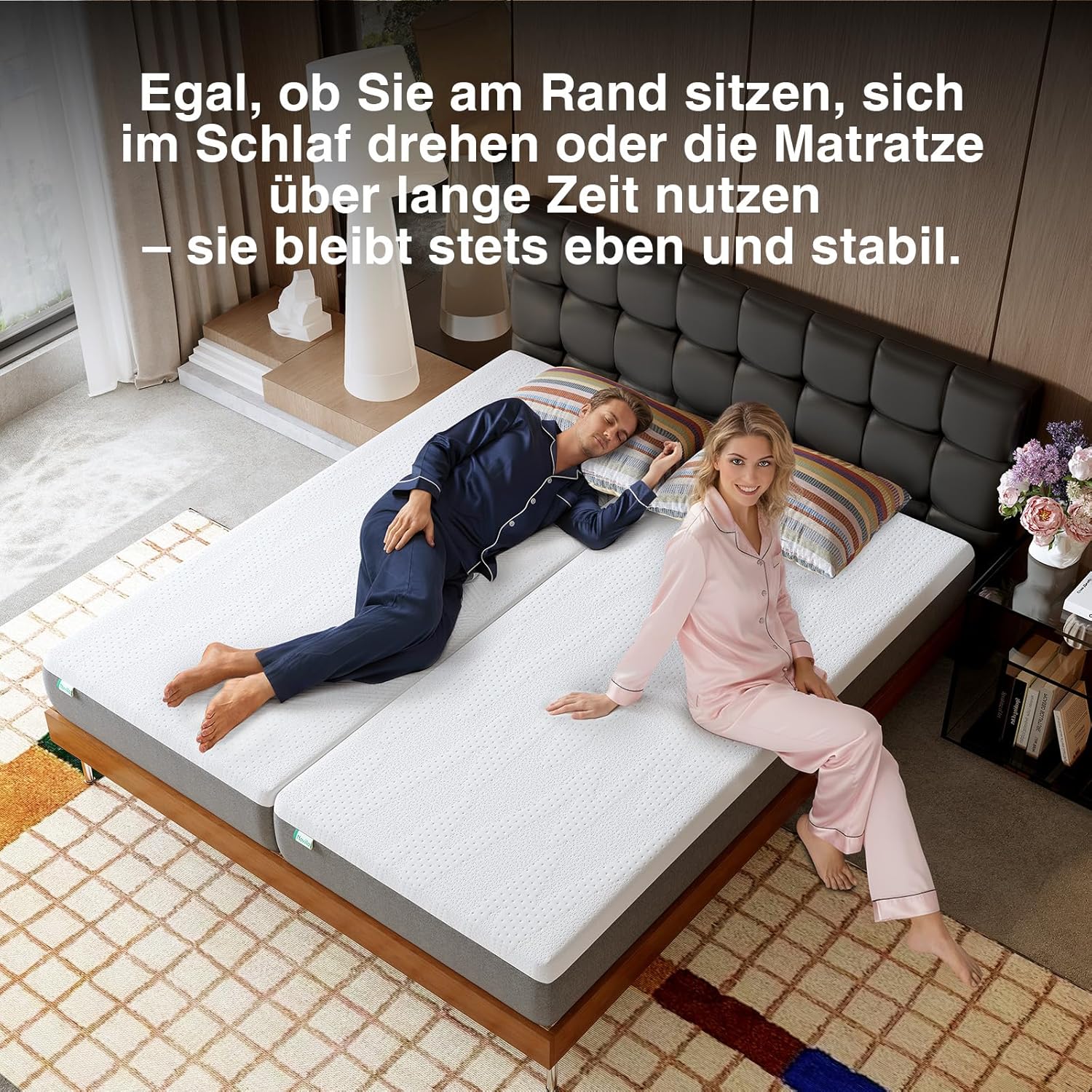 Novilla Matratze 140x200 cm, 7-Zonen Kaltschaummatratze Härtegrad H3 mittelfest, 20 cm Höhe Unterstützung & kühlende Komfortschaummatratze, Oeko-TEX atmungsaktiver Abnehmbarer Bezug bei 60° Waschbar