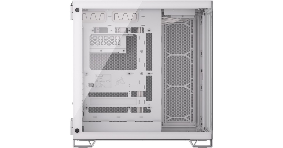 Corsair6500X midi tower behuizing  (Wit | 4x USB-A | 1x USB-C | Tempered Glass)