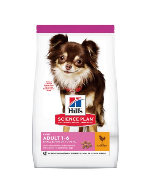 Hill's Canine Adult Light Small&Mini Breed - Hondenvoer - Kip 1.4 kg