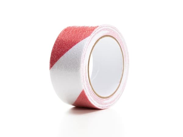 Anti-skli Tape 5Cm X 5M - Rød/Hvit