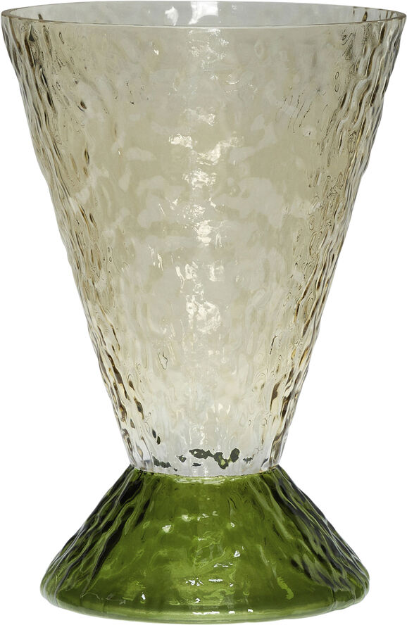 Hübsch Abyss Vase Mørkegrøn/Brun Brown,dark green