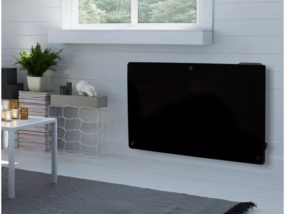 Radiateur avec panneau en verre et commande WiFi App