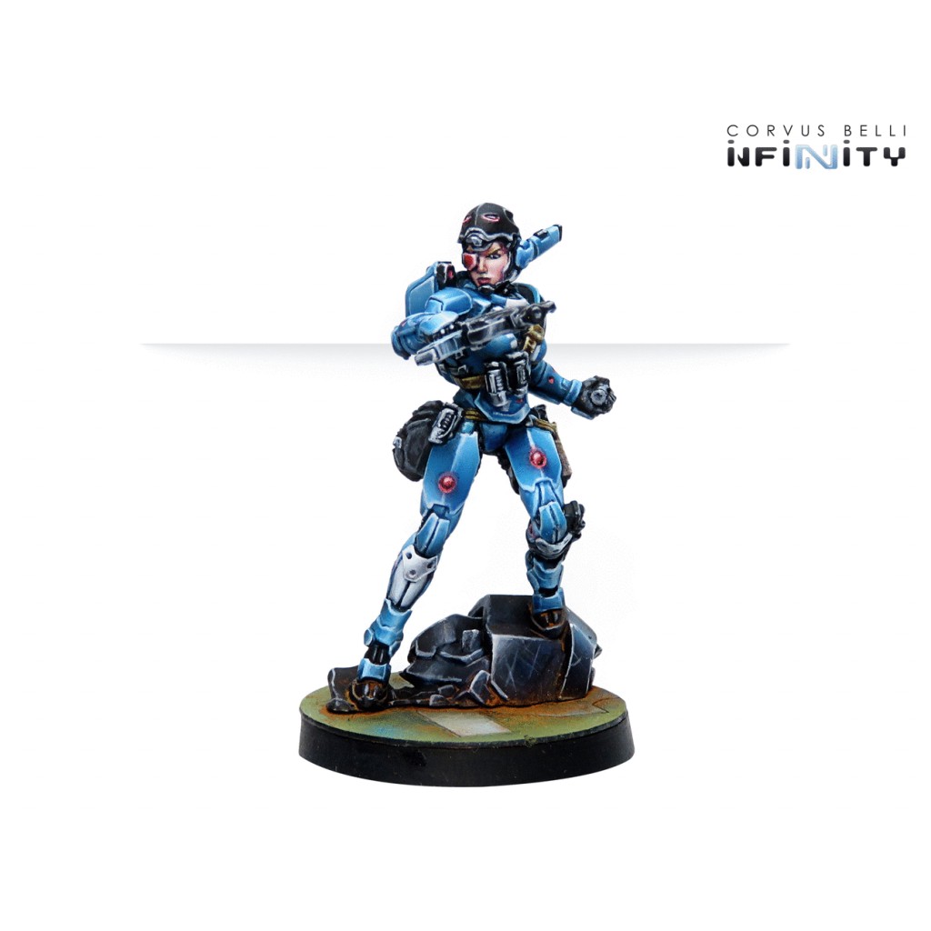Infinity - PanOceania - Patsy Garnett Orc Troops Varuna Div. NCO (Submachine Gun)