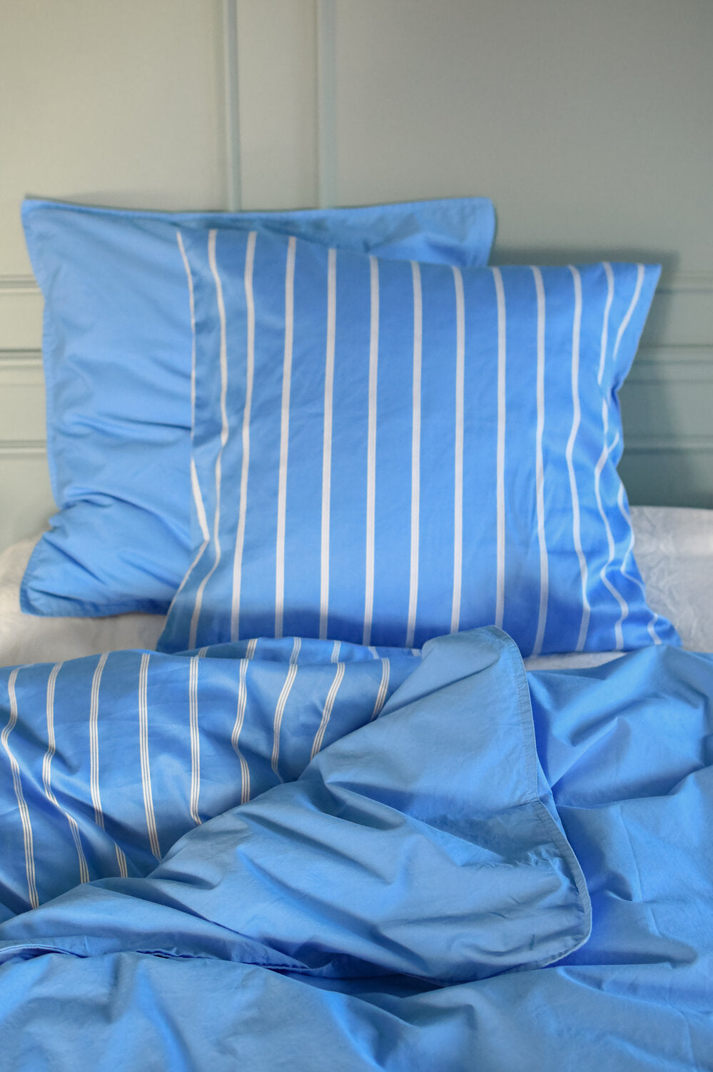 Bahne Interior  Pin Stripe Single sengesæt - blå