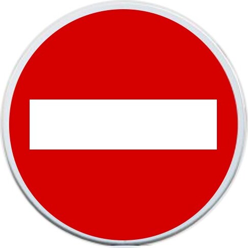 panneau rond sens interdit