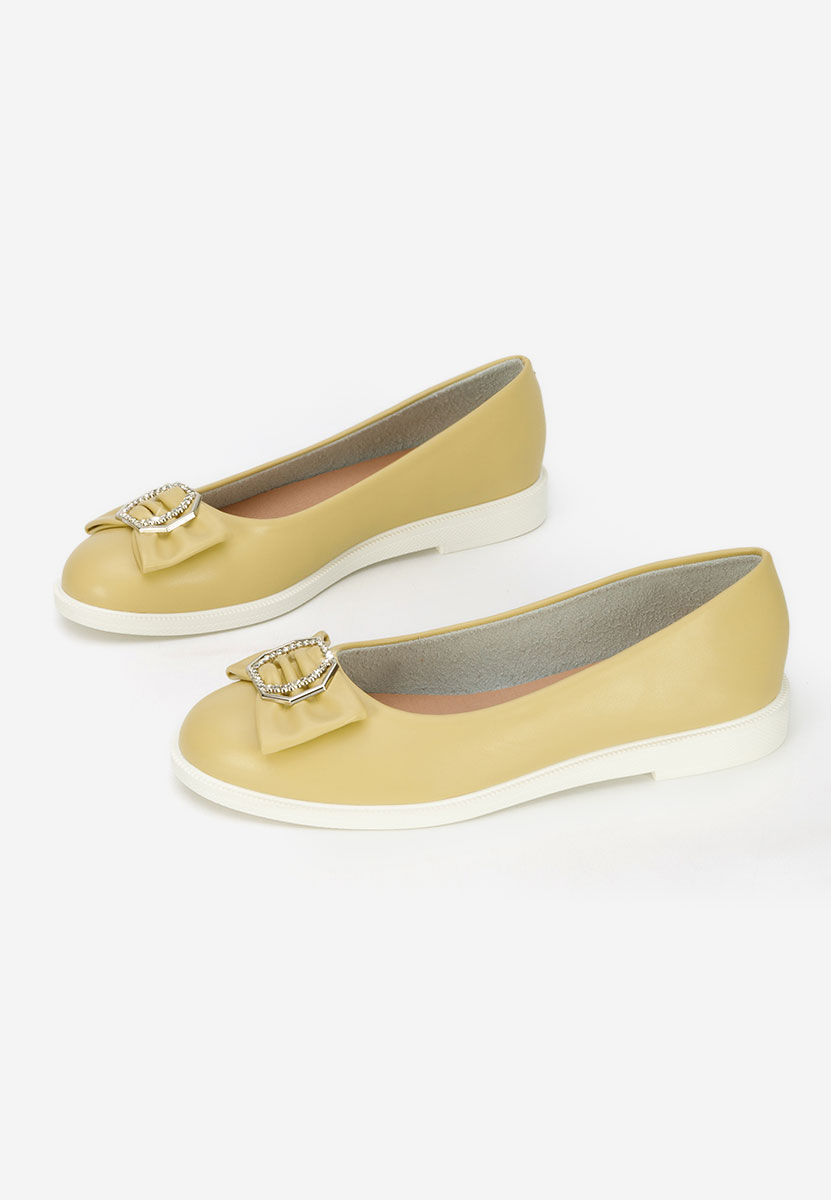 Ballerines femme jaunes Briania