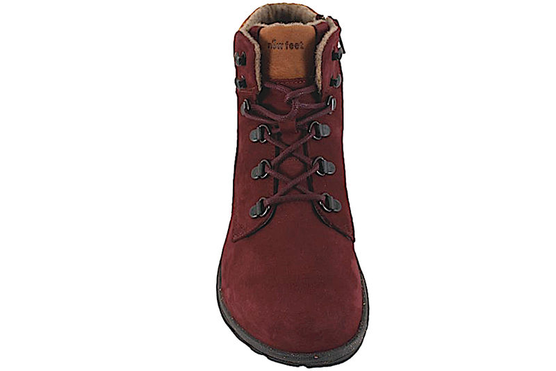 NEW FEET STØVLE I RØDT NUBUCK