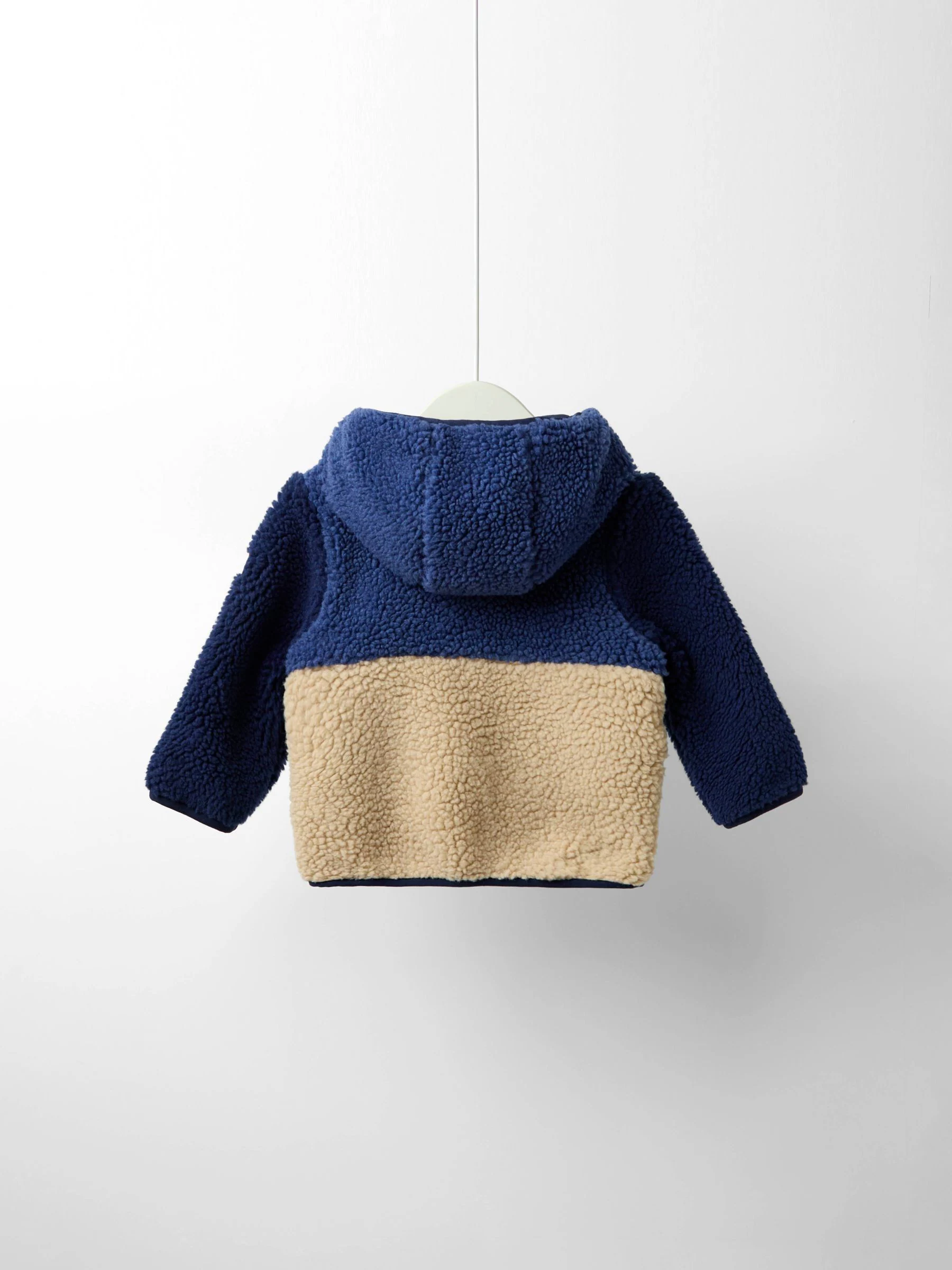 Donkerblauw - JoJo Maman Bébé Teddy Fleece Jas met Applicatie